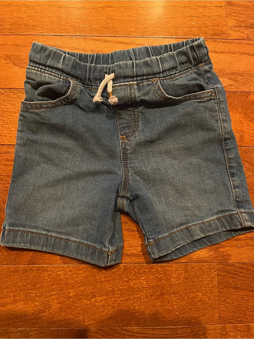 Boys Jumping Beans Blue Denim Pull-On Shorts with Drawstring 4T